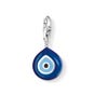 Silver Blue Enamel Turkish Eye Charm