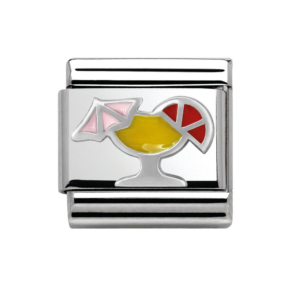 Nomination Classic Silver Tropical Cocktail Charm