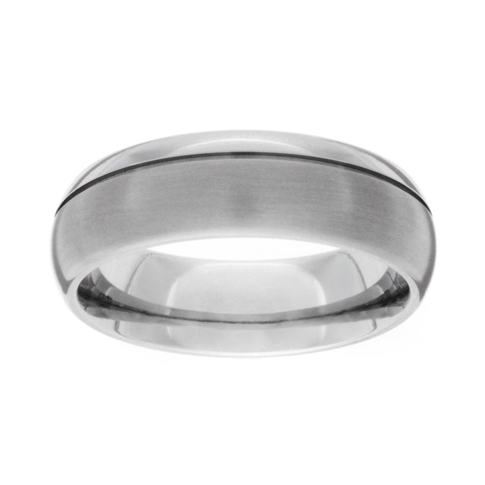 GETi Titanium Brushed and Polished 6mm Ring