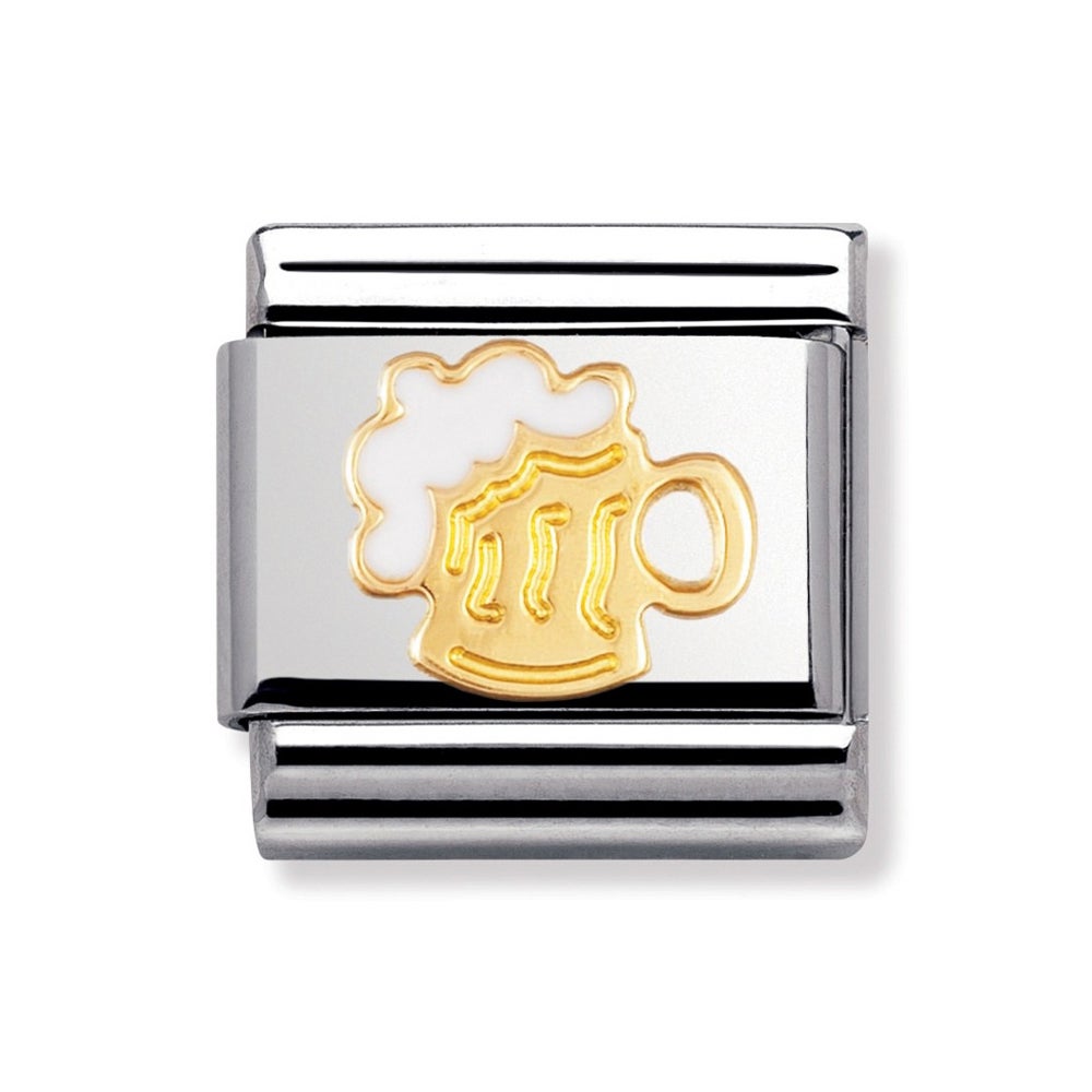 Nomination Classic Gold Beer Charm