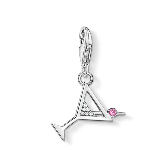 Silver Sparkling Cocktail Charm