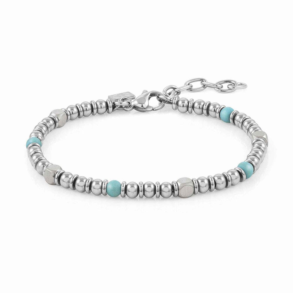 Nomination Instinct Stainless Steel Turquoise Bead Bracelet