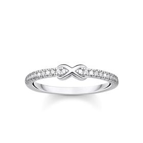 Silver Zirconia Infinity Ring