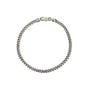 Silver Oxidised Curb Chain Bracelet