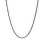 Signature Silver Oxidised Curb Chain Necklace