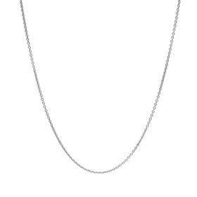Signature Silver Oxidised Trace Chain Necklace