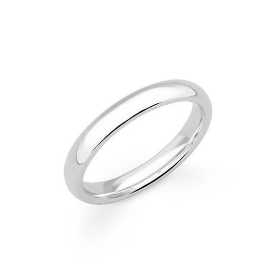 Platinum Court Wedding 2mm Ring - Sample