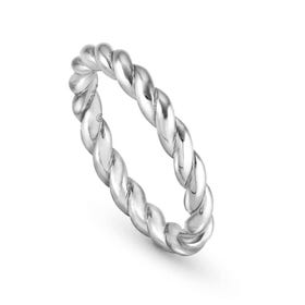 Endless Silver Rope Ring