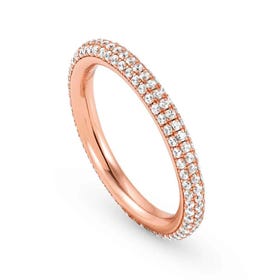 Endless Rose Gold Plated CZ Ring