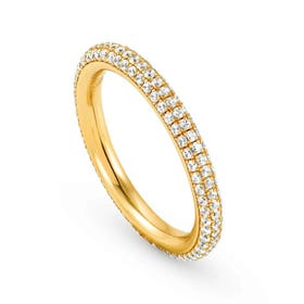 Endless Gold Plated CZ Ring