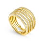 Lovelight Gold Plated CZ Heart Ring