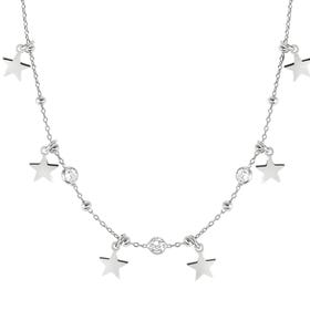 Melodie Happy Silver Star Necklace