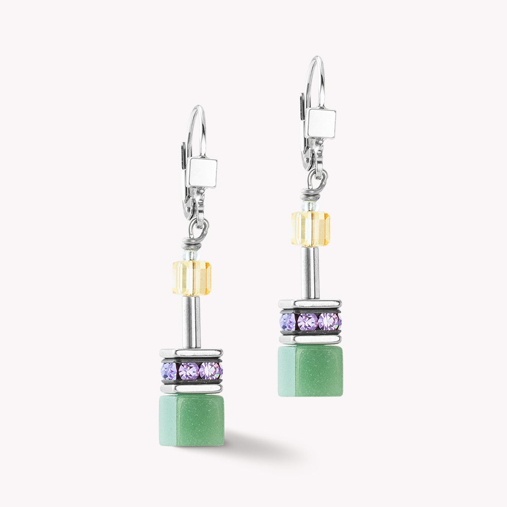 Coeur De Lion Classic GEOCUBE Earrings Soft Multicolour