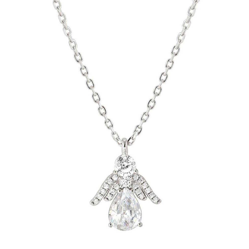 Nomination Shine Me Up Silver CZ Angel Necklace