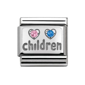 Classic My Family Silver Children Charm