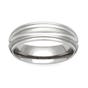 Titanium Shoulder Cut Dome 7mm Ring
