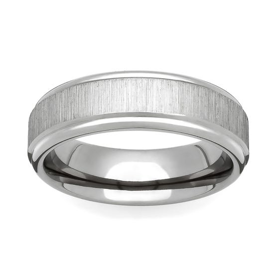 Titanium Flat Linished 4mm Ring