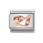 Classic Rose Gold Number 21 Charm