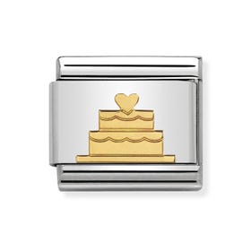 Classic Gold Tiered Cake Charm