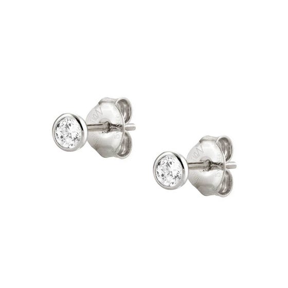 Bella Silver & Crystal Earrings
