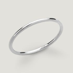 Bar Silver Skinny Ring