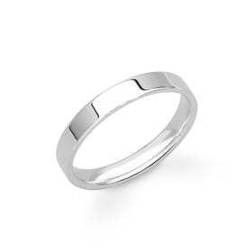 Platinum Flat Court Wedding 2mm Ring