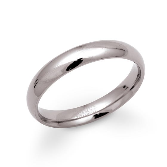 Titanium 4mm Ring
