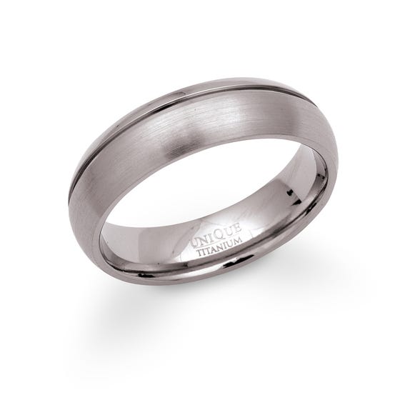 Titanium Matte 6mm Ring