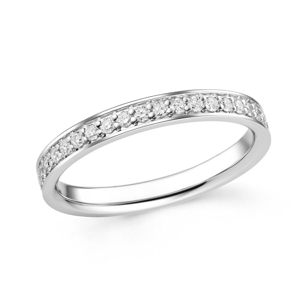 Fine Jewellery by John Greed 18ct White Gold 0.51ct Diamond Full Eternity Ring
