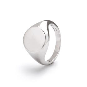 Signature Sterling Silver Signet Ring