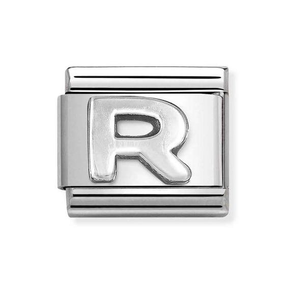 Classic Silver Letter R Charm
