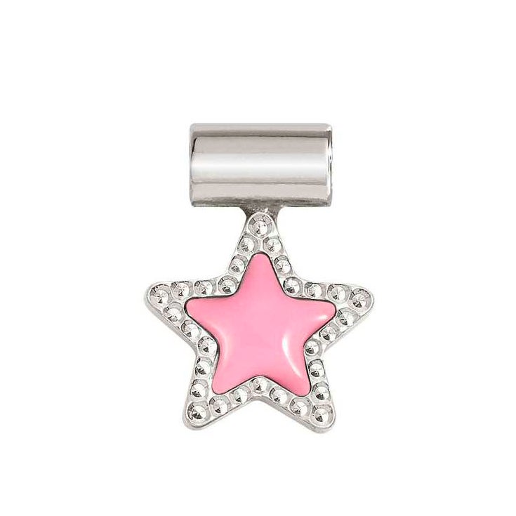 Nomination SeiMia Silver Candy Fuchsia Star Pendant Charm