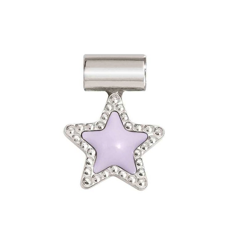 Nomination SeiMia Silver Candy Lilac Star Pendant Charm
