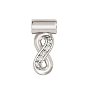 SeiMia Silver CZ Infinity Pendant Charm