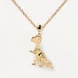 Gold Plated Dino Charm