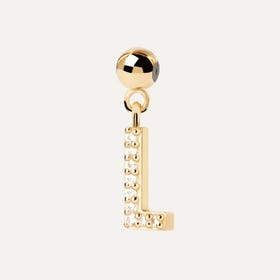 Gold Plated Letter L Charm
