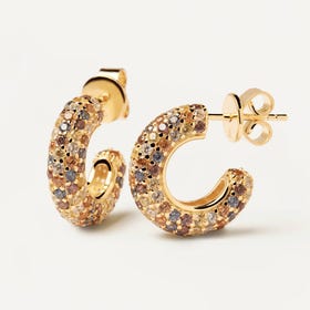 Gold Plated Tiger Earrings