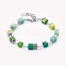 Classic GEOCUBE Bracelet Green Crystal