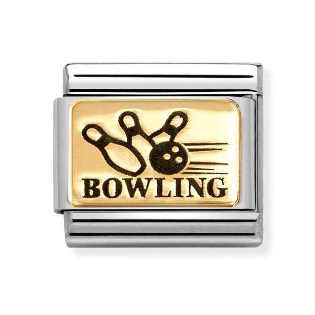 Nomination Classic Gold Bowling Charm
