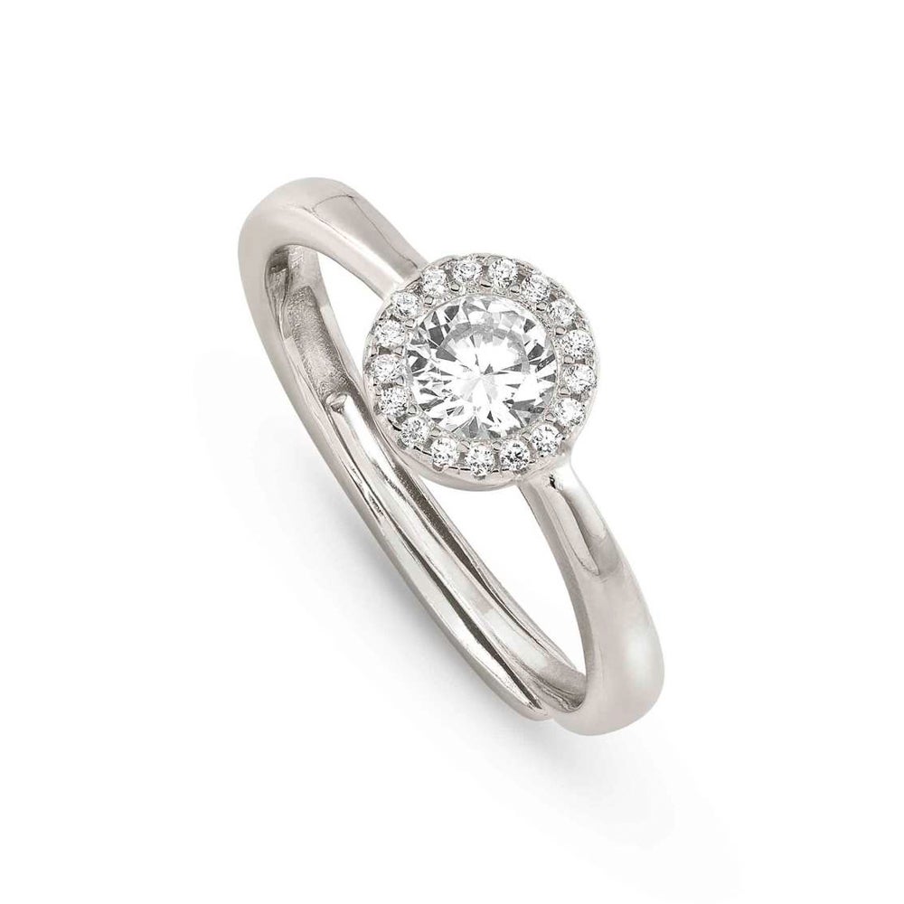 Nomination Seidivina Silver CZ Halo Ring