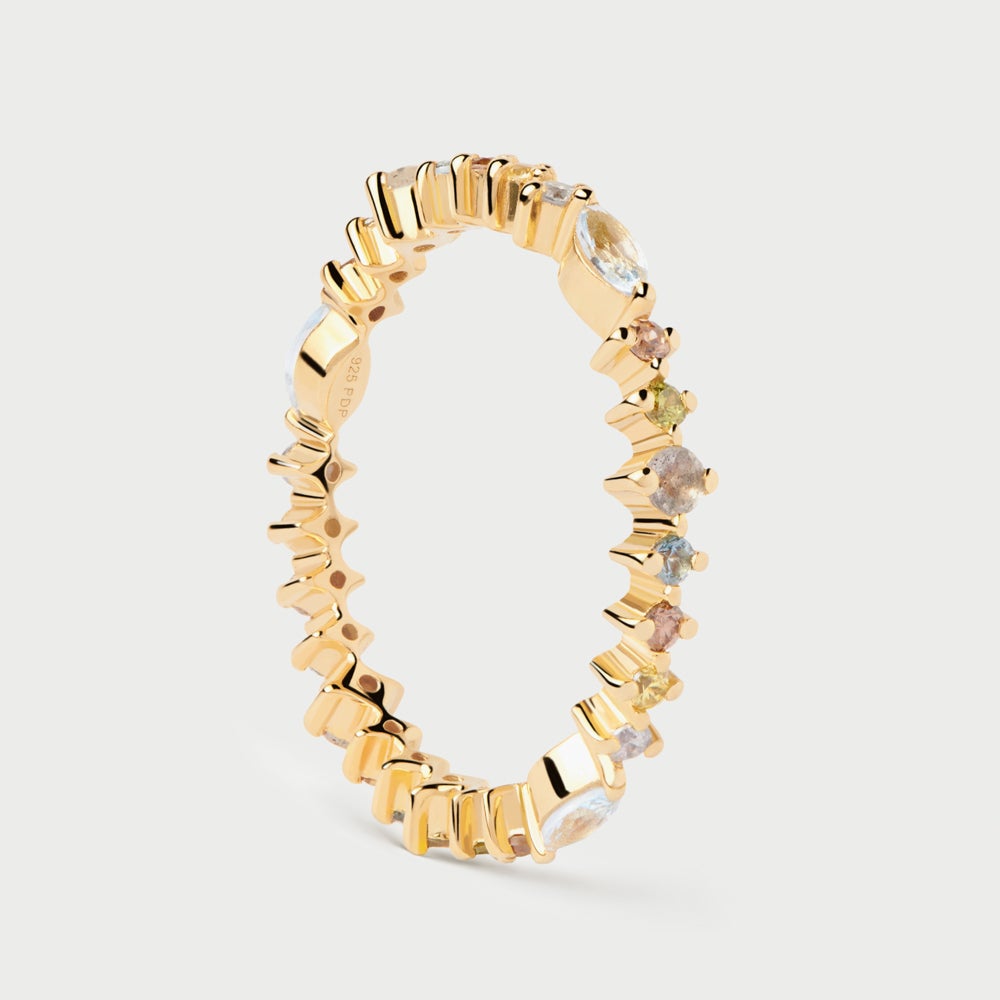 PDPAOLA Gold Plated Lotus Ring