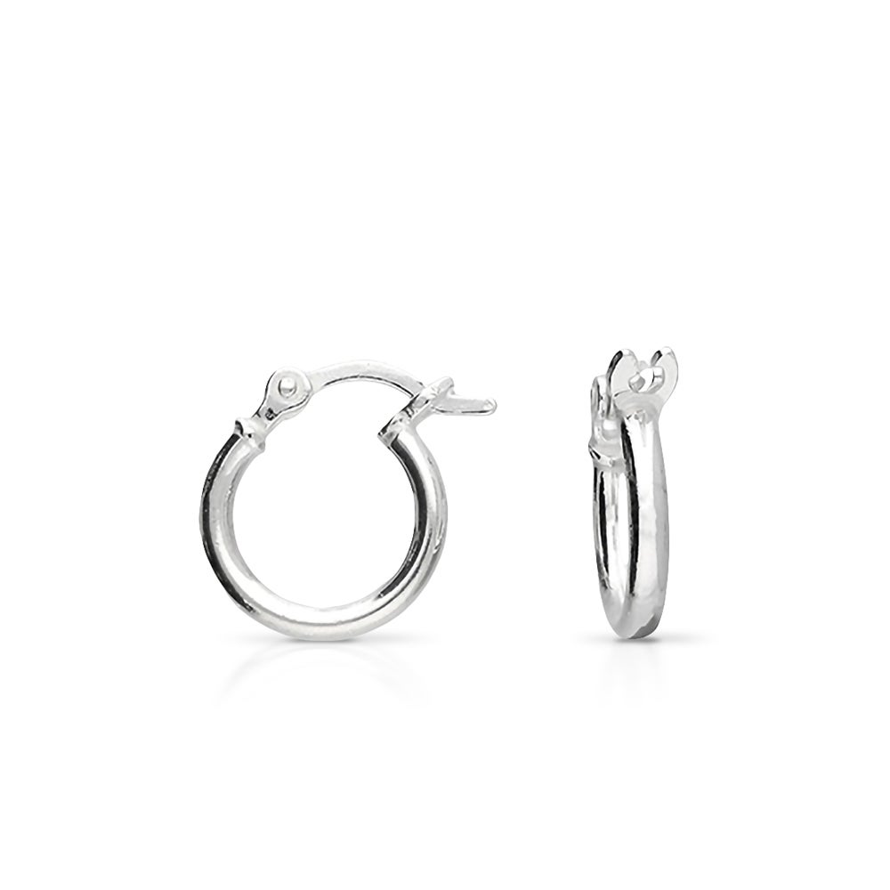John Greed Signature Silver Cuddle Hoop Earrings
