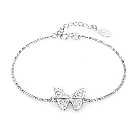 Tempest Meadow Silver Beautiful Butterfly Bracelet