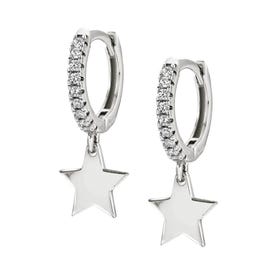 Chic & Charm Silver Star Earrings