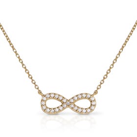 Signature Gold Plated Infinity Necklace