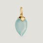 Kite Gold Plated Silver March Birthstone Chalcedony Pendant Charm