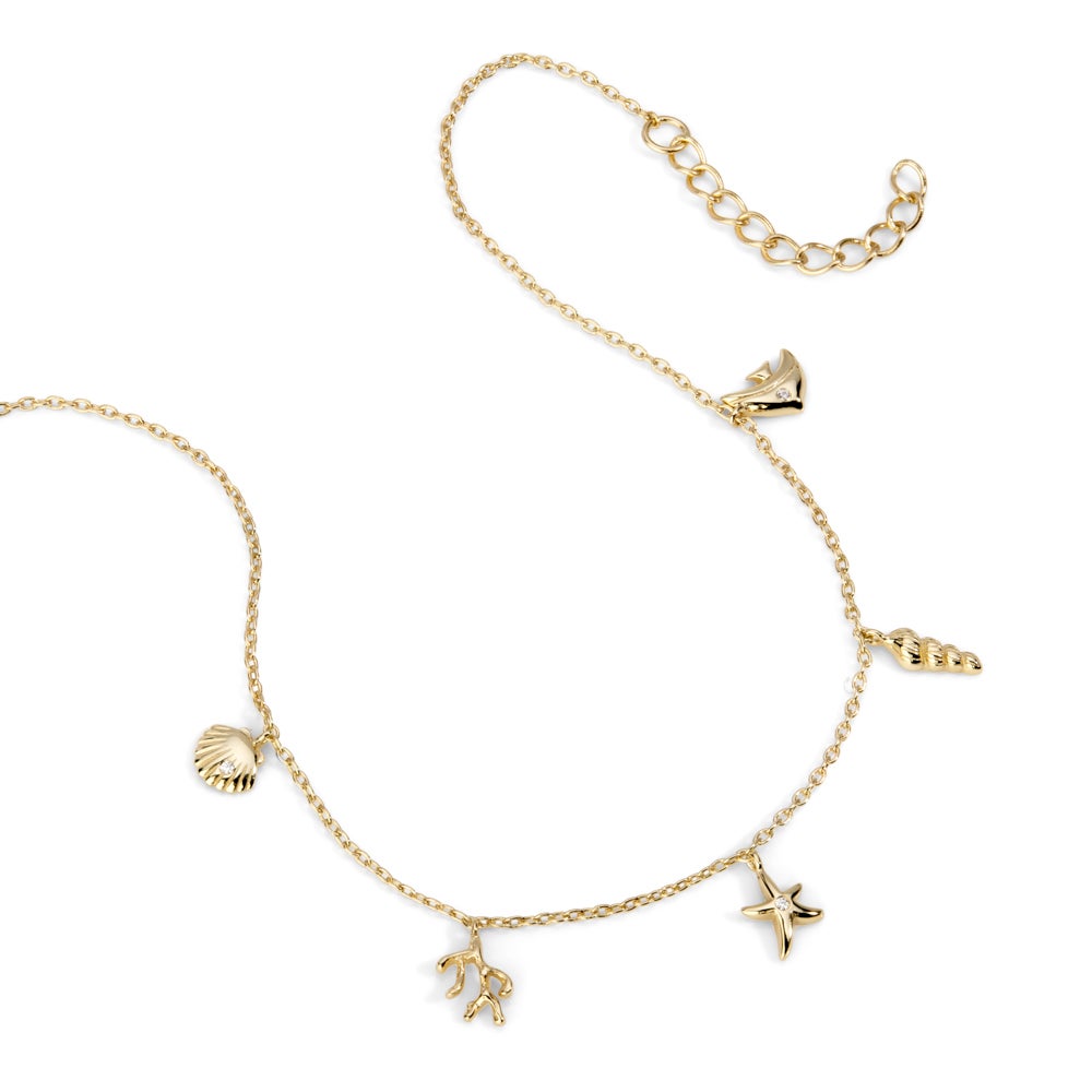John Greed Tempest Cove Gold Plated Under the Sea Anklet