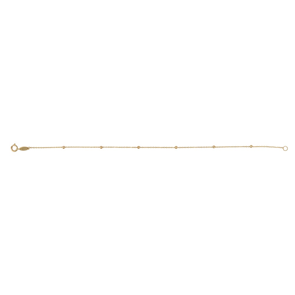 Fine Jewellery by John Greed 9ct Gold Fine Ball Chain Bracelet