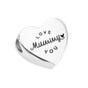 Signature Silver Love You Mummy Heart Charm