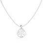 Symbols Silver Circle Tree of Life Necklace